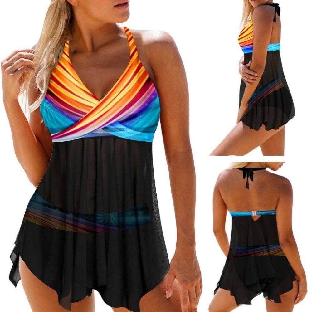 2 Piece Bathing Suits For Women, Trendy High Waist